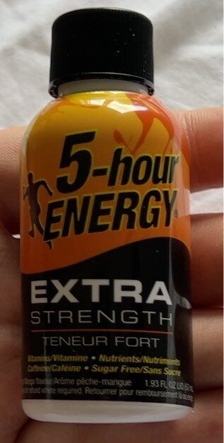 5-hour Energy Extra Strength	Peach Mango, 57ml