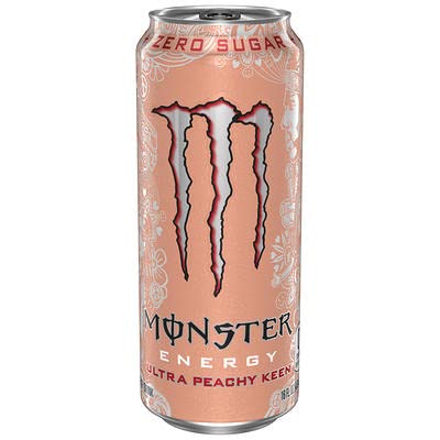 Monster Zero Sugar Peachy Keen Energy Drink 16oz ( 473ml )