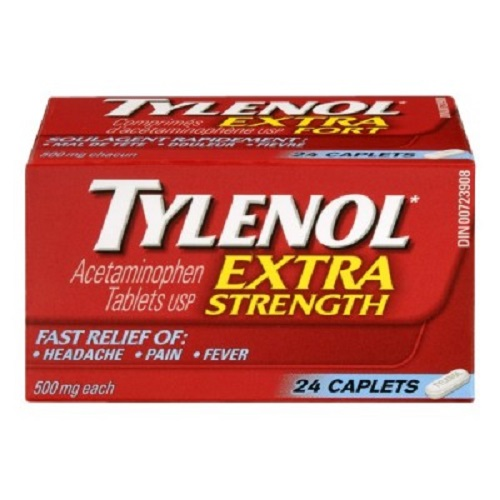 [HST]-TYLENOL, Extra strength acetaminophen, 24x500 mg - eZtabs™ tablets