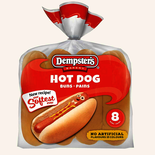 Dempster's Original Hot Dog Buns, Pkg of 8