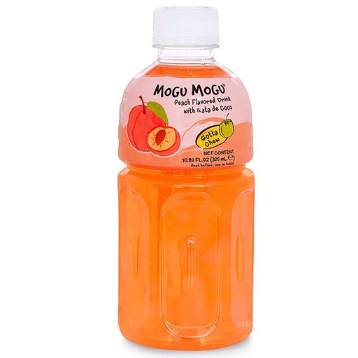 MOGU MOGU Peach Flavored Drink with Nata de Coco 320ml