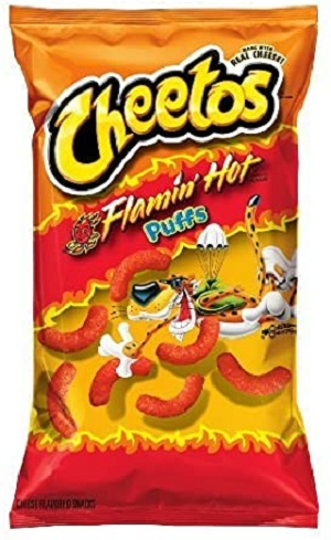 Cheetos Flaming hot puffs