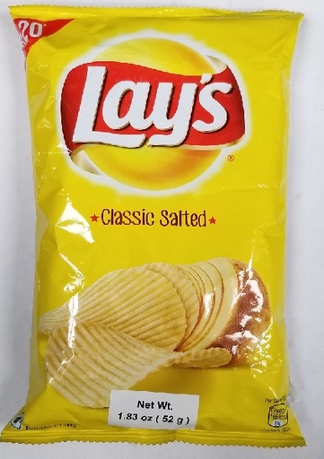Lay's Potato Chips - Classic Salted, 50 g Pouch